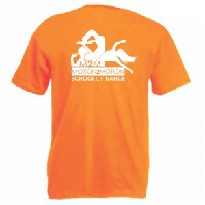 Motion2Motion Branded-T-Shirt-Orange-Back
